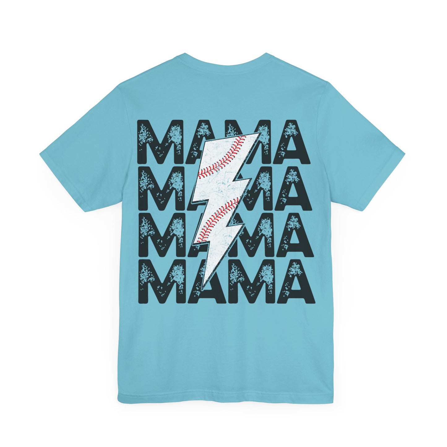 Distressed baseball mama Unisex Jersey Short Sleeve Tee