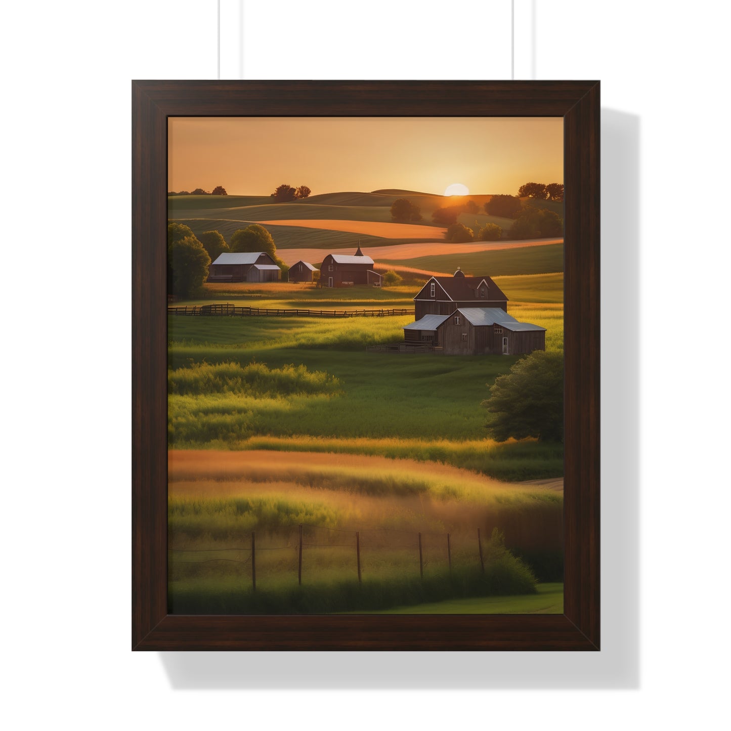 Farmhouse framed poster