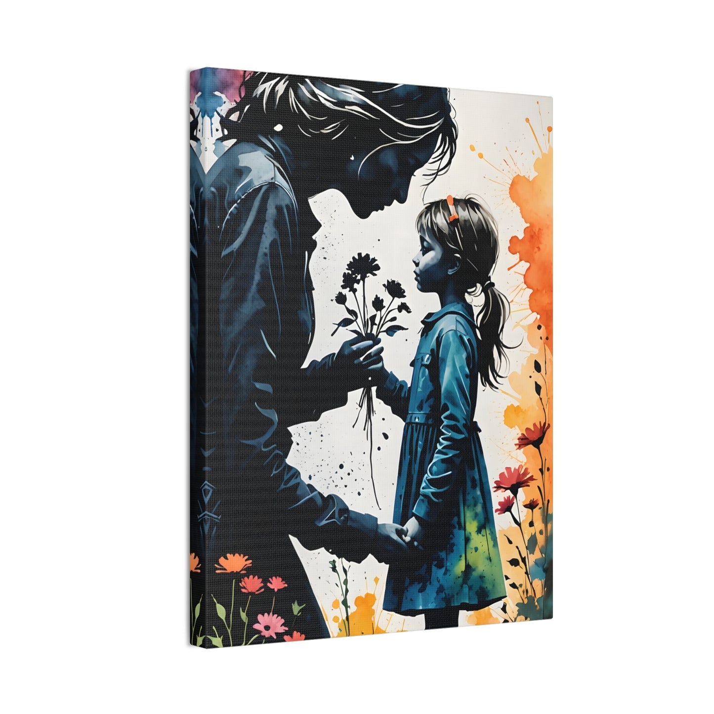 Stop and smell the flowers M&D1 Canvas Stretched, 0.75"