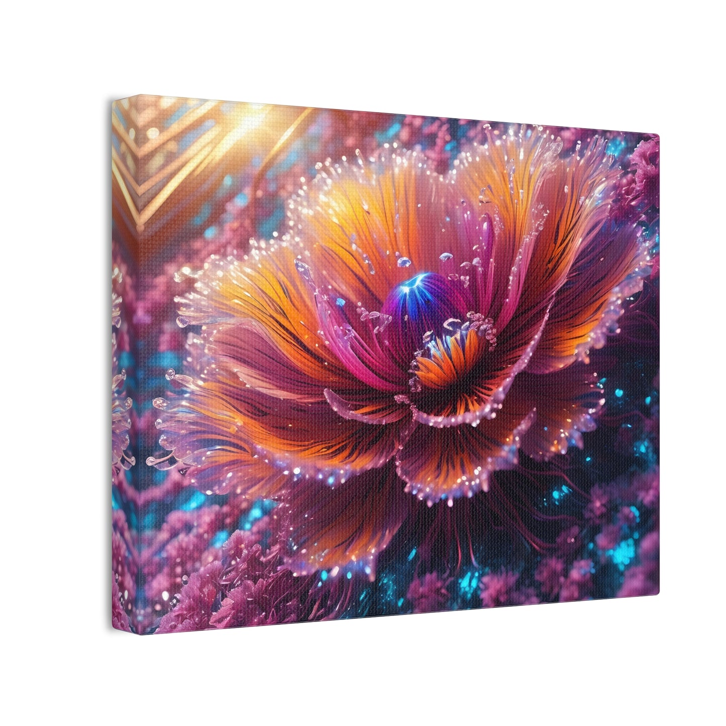 Fiber optic flower 3 Canvas Stretched, 0.75"