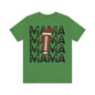 Distressed football mama Unisex Jersey Short Sleeve Tee