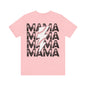 Distressed baseball mama Unisex Jersey Short Sleeve Tee