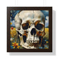 Starry night skull Framed Vertical Poster