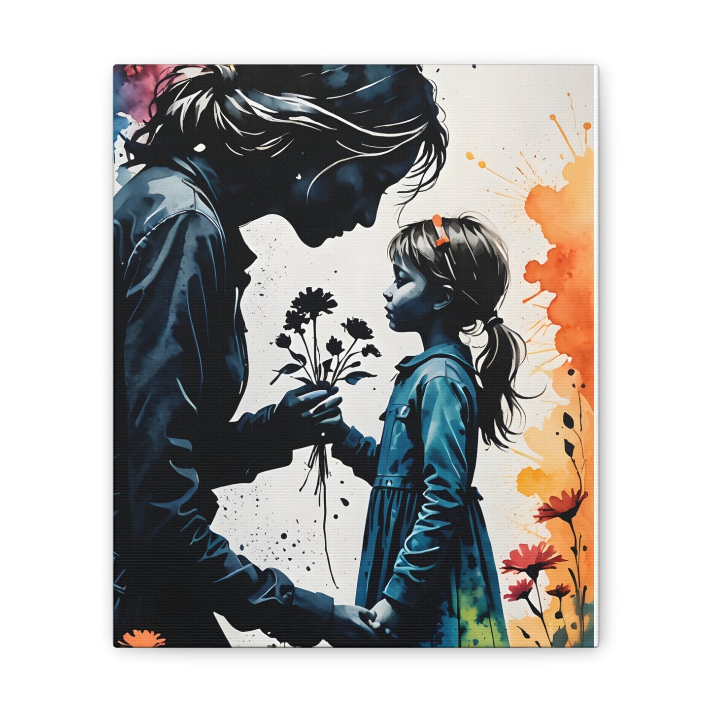 Stop and smell the flowers M&D1 Canvas Stretched, 0.75"