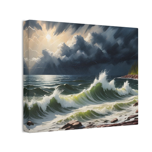 A Lake Superior storm Canvas Stretched, 0.75"