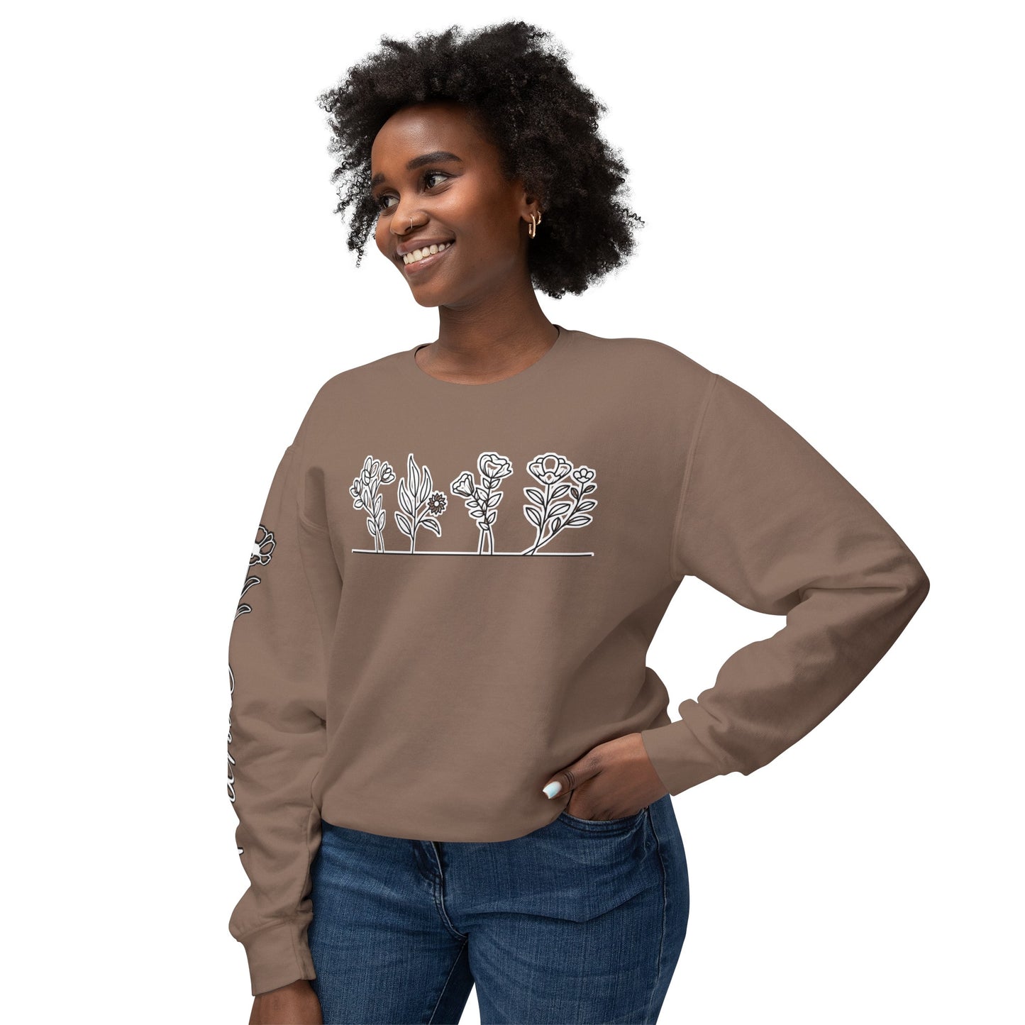 Wildflower Mama Unisex Lightweight Crewneck Sweatshirt