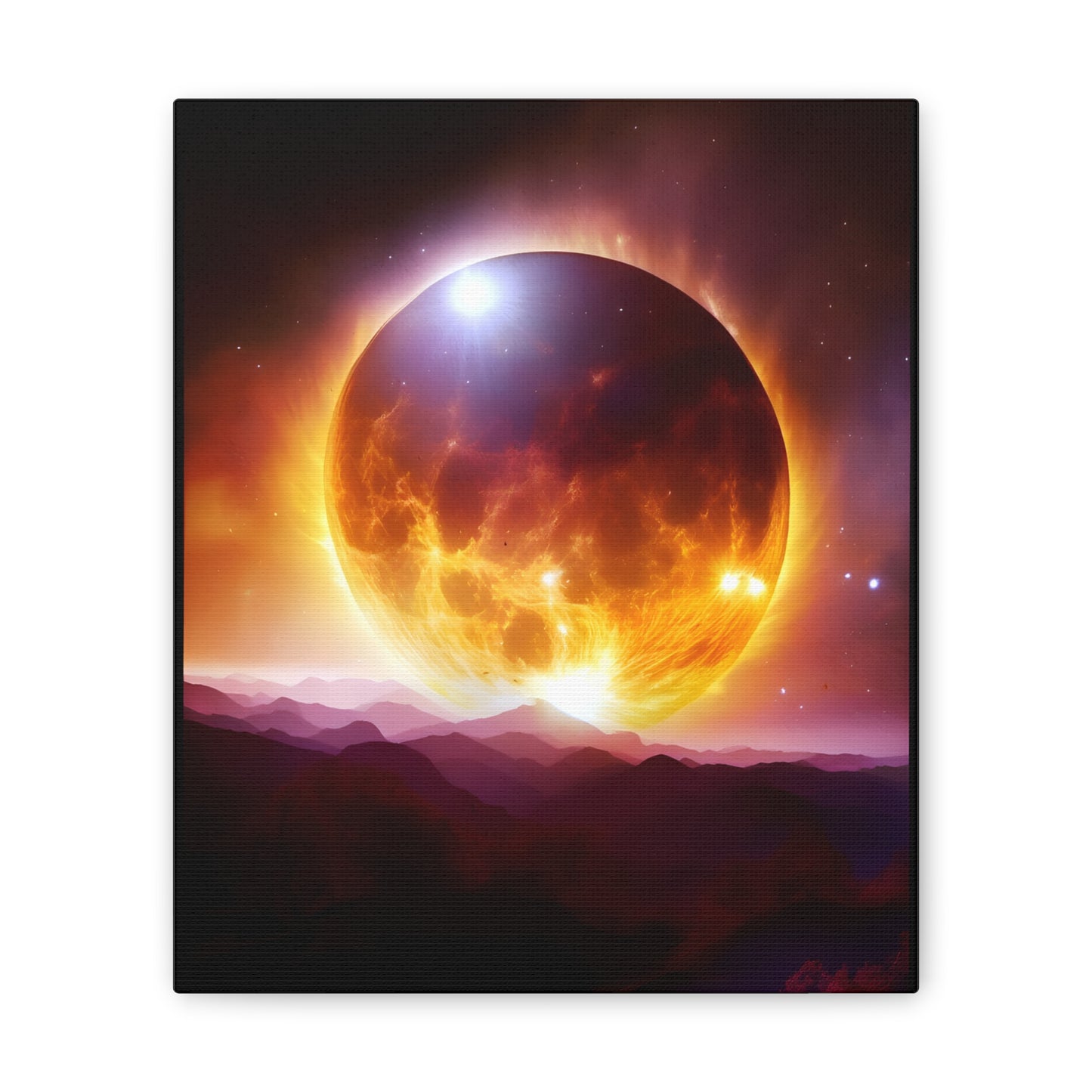 Total eclipse Canvas Stretched, 0.75"