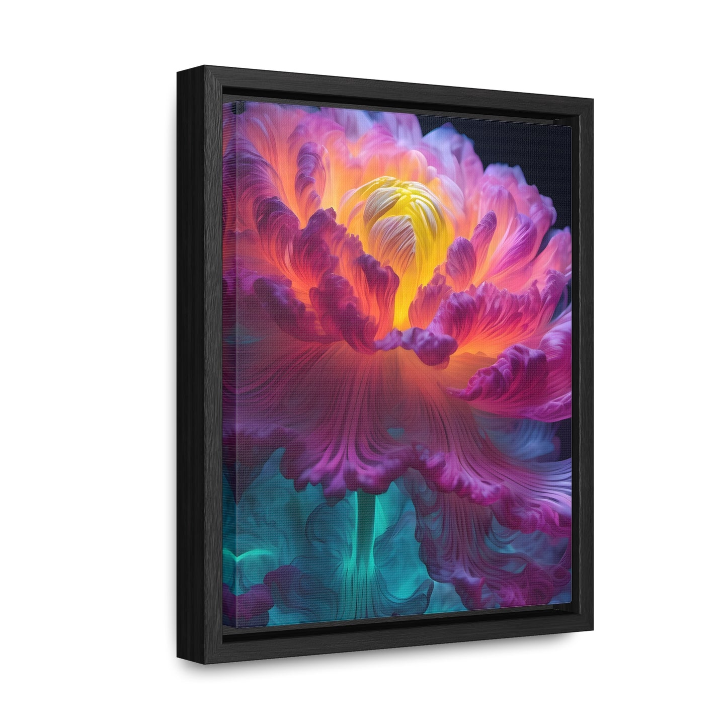 Smoke Peony Gallery Canvas Wraps, Vertical Frame