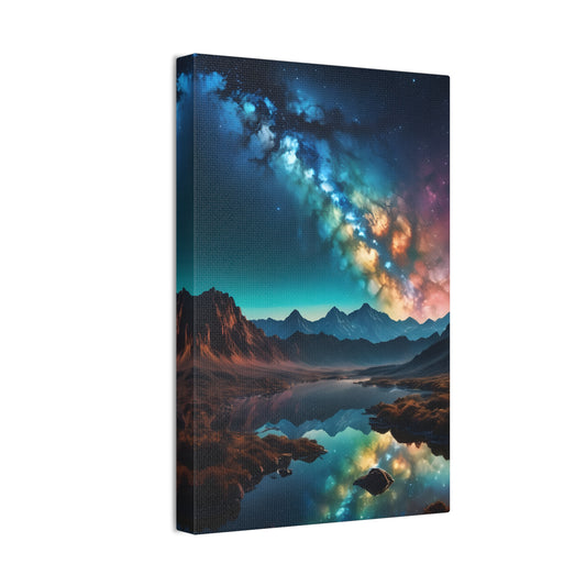 A milky wave scenic night Canvas Stretched, 0.75"