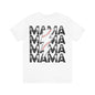 Distressed baseball mama Unisex Jersey Short Sleeve Tee