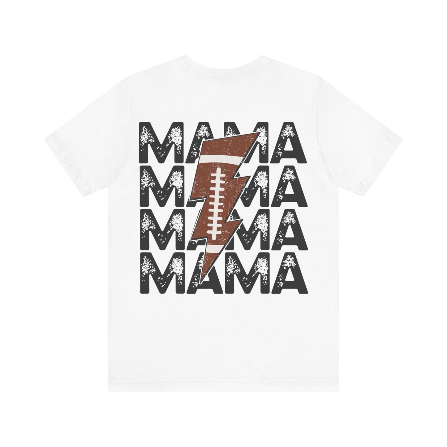 Distressed football mama Unisex Jersey Short Sleeve Tee