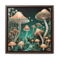 Deco Mushrooms Gallery Canvas Wraps, Square Frame