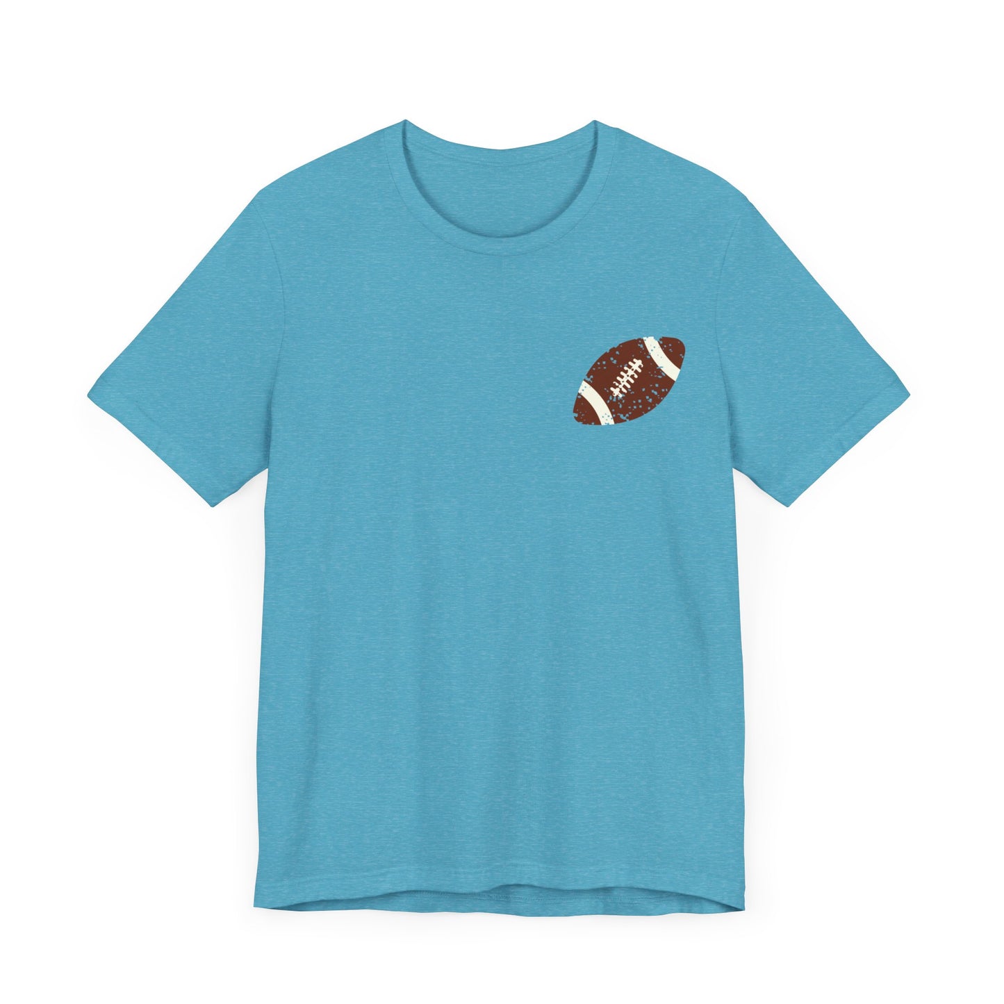 Distressed football mama Unisex Jersey Short Sleeve Tee