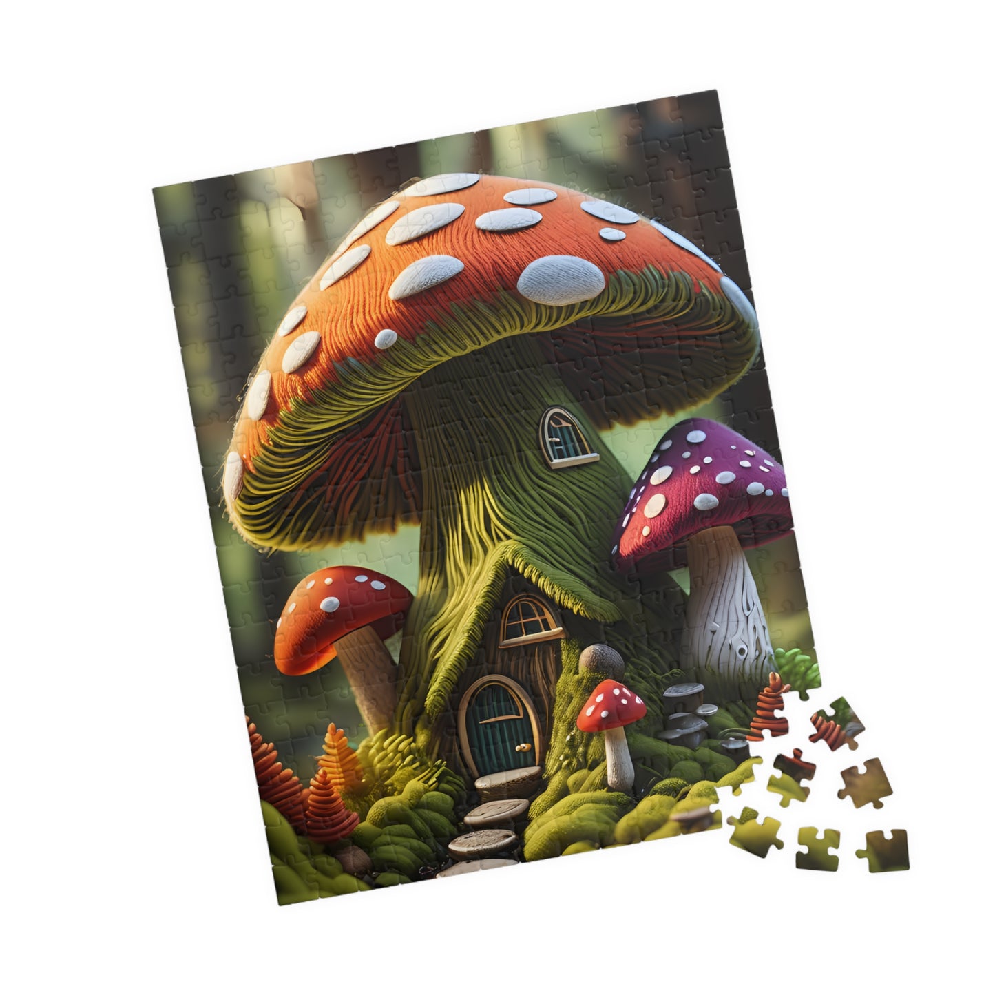 Mushroom cottage Puzzle (110, 252, 520, 1014-piece)