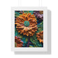 Pallet knife flowers Matte Vertical Posters