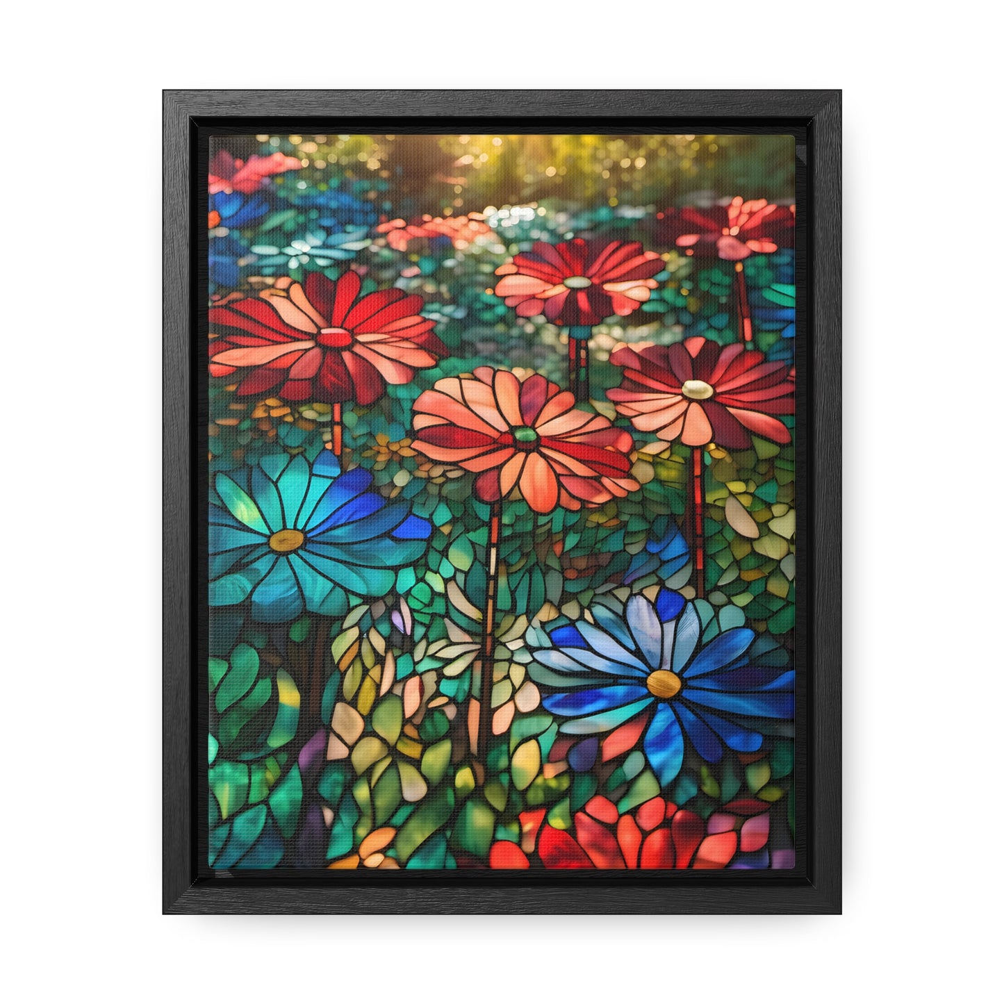 Stained glass garden Gallery Canvas Wraps, Vertical Frame