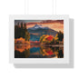 Scenic mountain view Framed Horizontal Poster