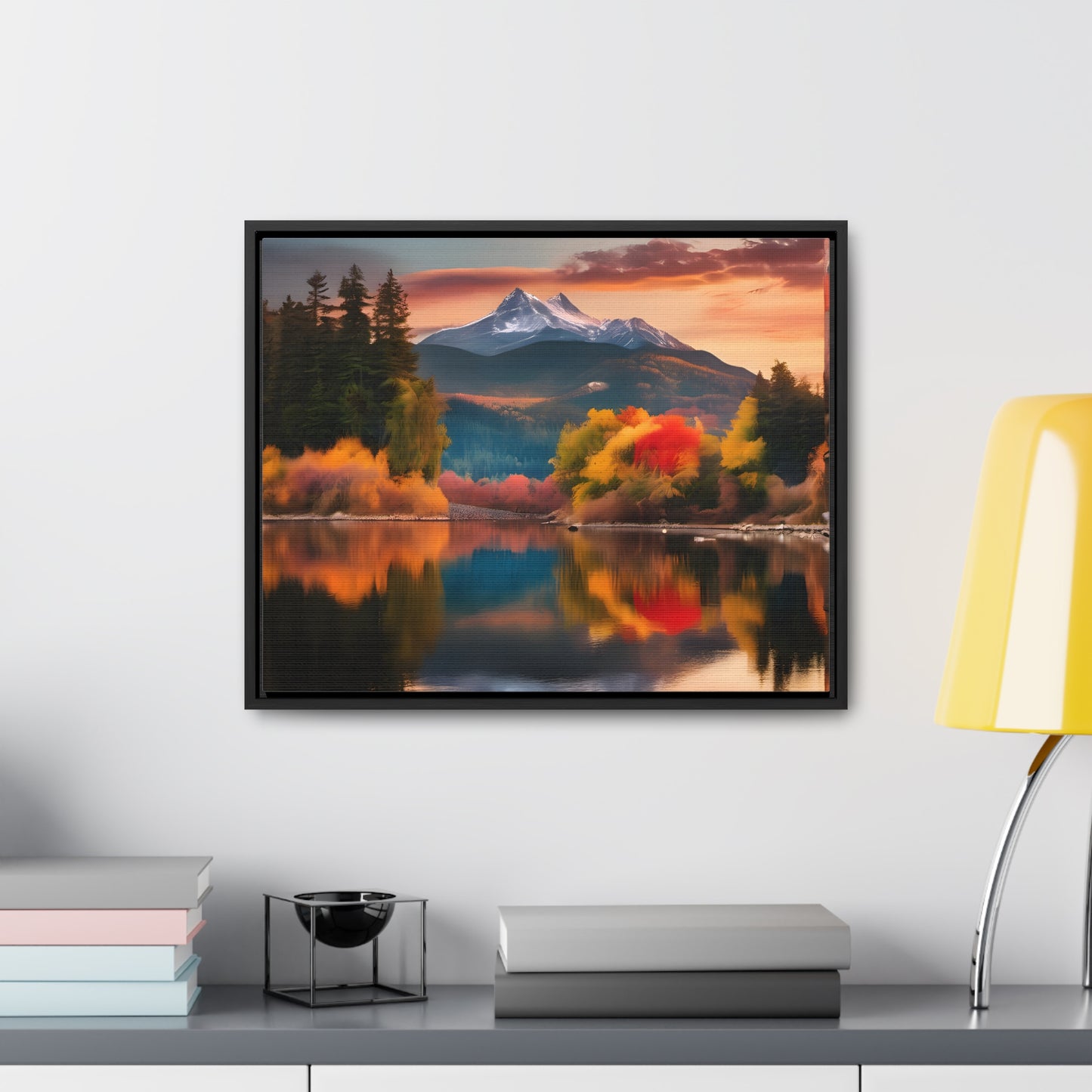 Scenic Mountain View.Gallery Canvas Wraps, Horizontal Frame