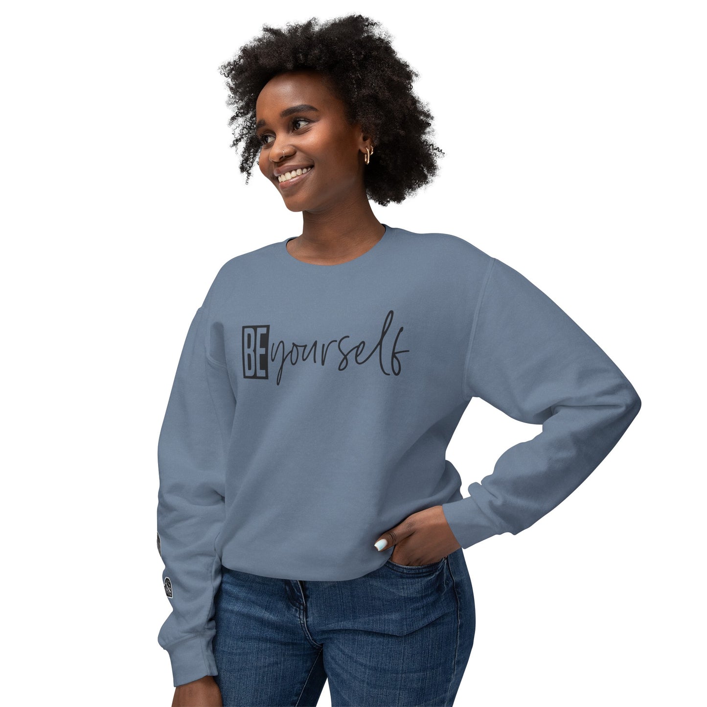 Be yourself Unisex Lightweight Crewneck Sweatshirt