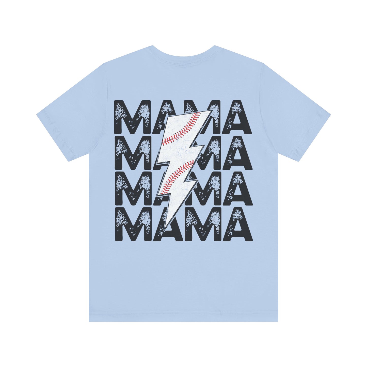 Distressed baseball mama Unisex Jersey Short Sleeve Tee