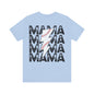 Distressed baseball mama Unisex Jersey Short Sleeve Tee