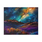 Alcohol ink starry scapes Matte Canvas, Stretched, 0.75"