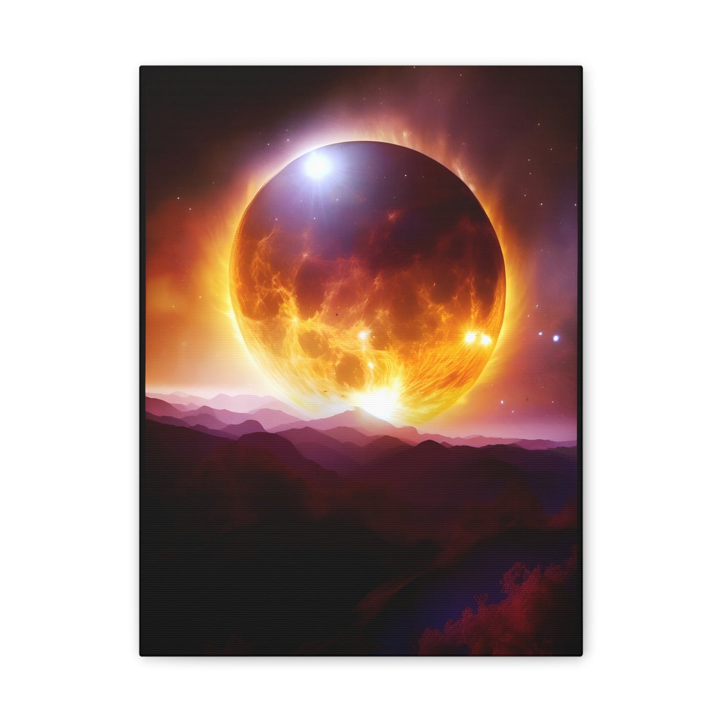 Total eclipse Canvas Stretched, 0.75"