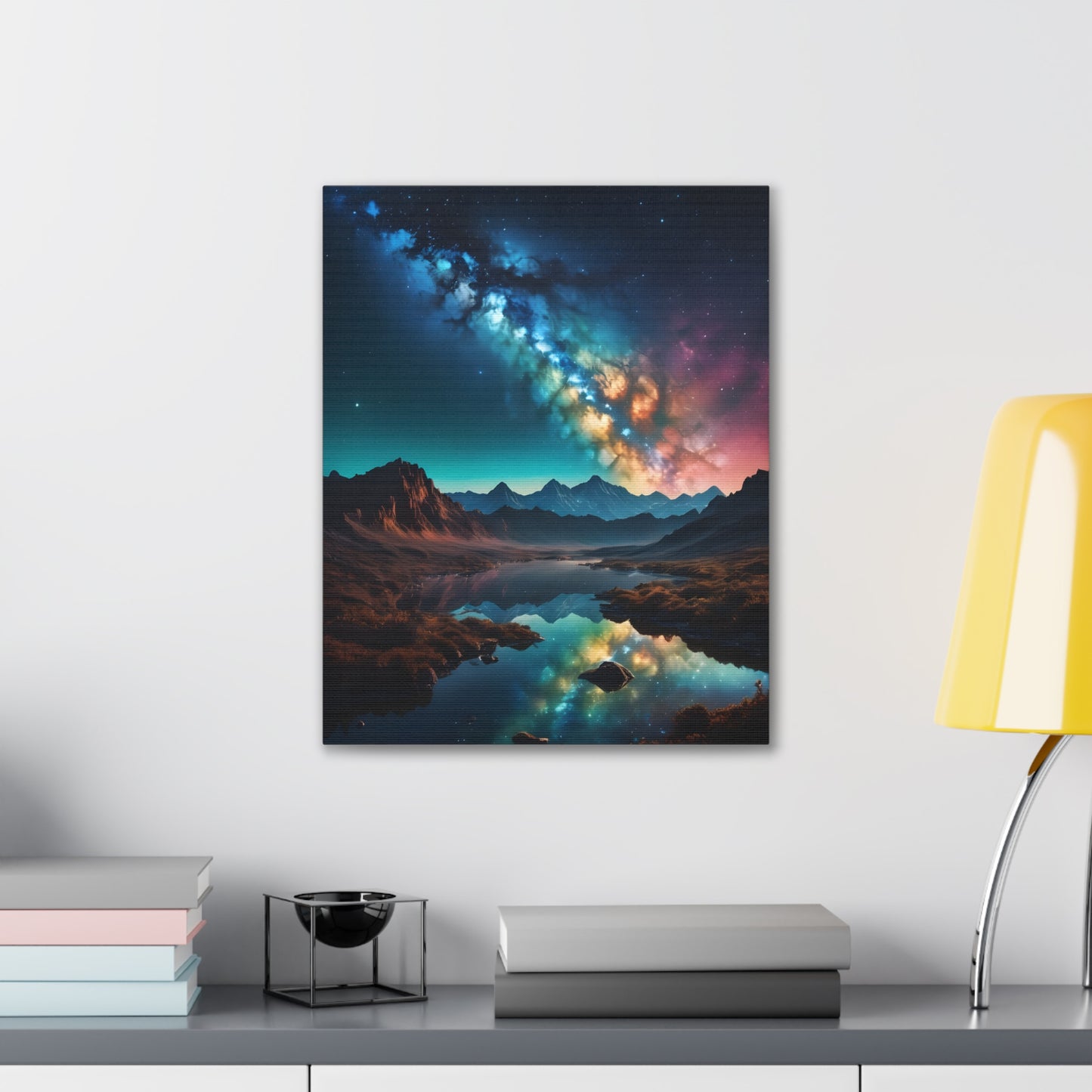 A milky wave scenic night Canvas Stretched, 0.75"