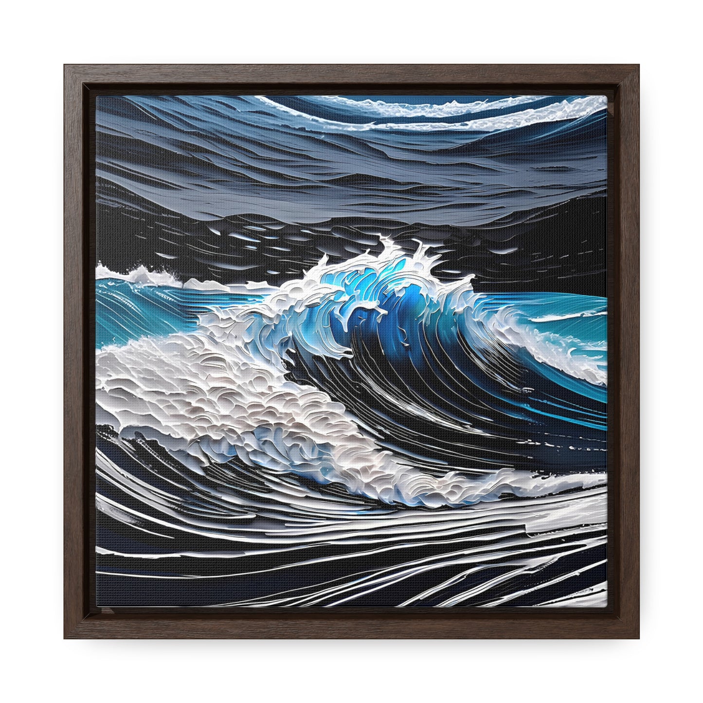 Rough waters framed Canvas Gallery Wrap canvas