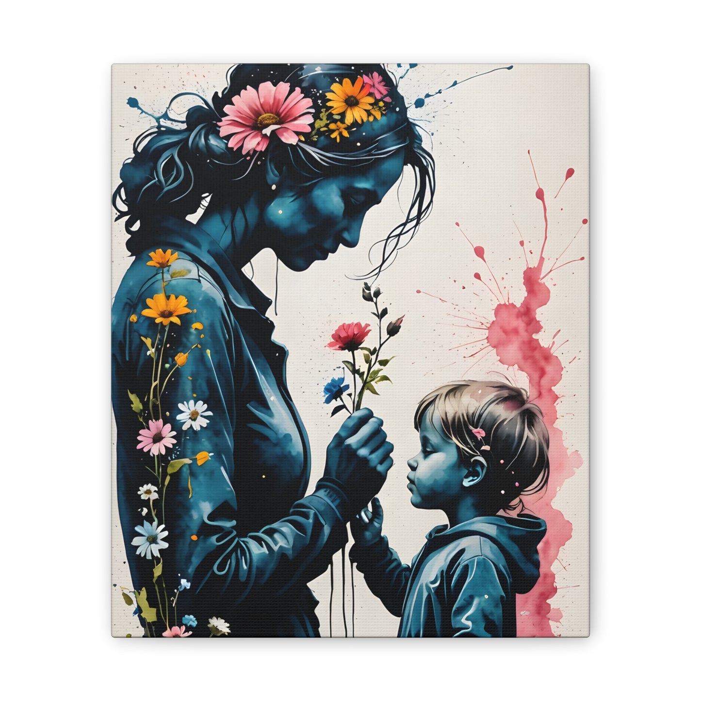 Stop and smell the flowers M&S Canvas Stretched, 0.75"