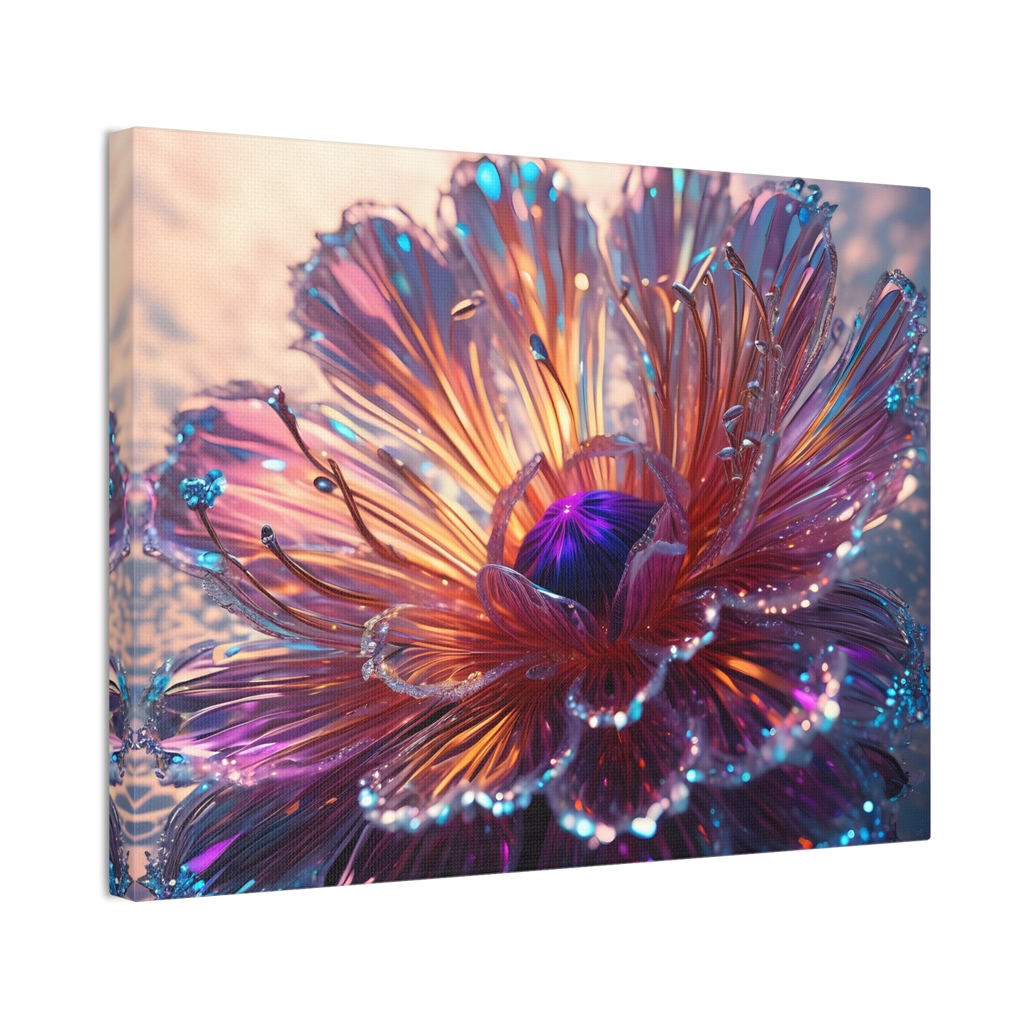 Fiber optic flower 2 Canvas Stretched, 0.75"