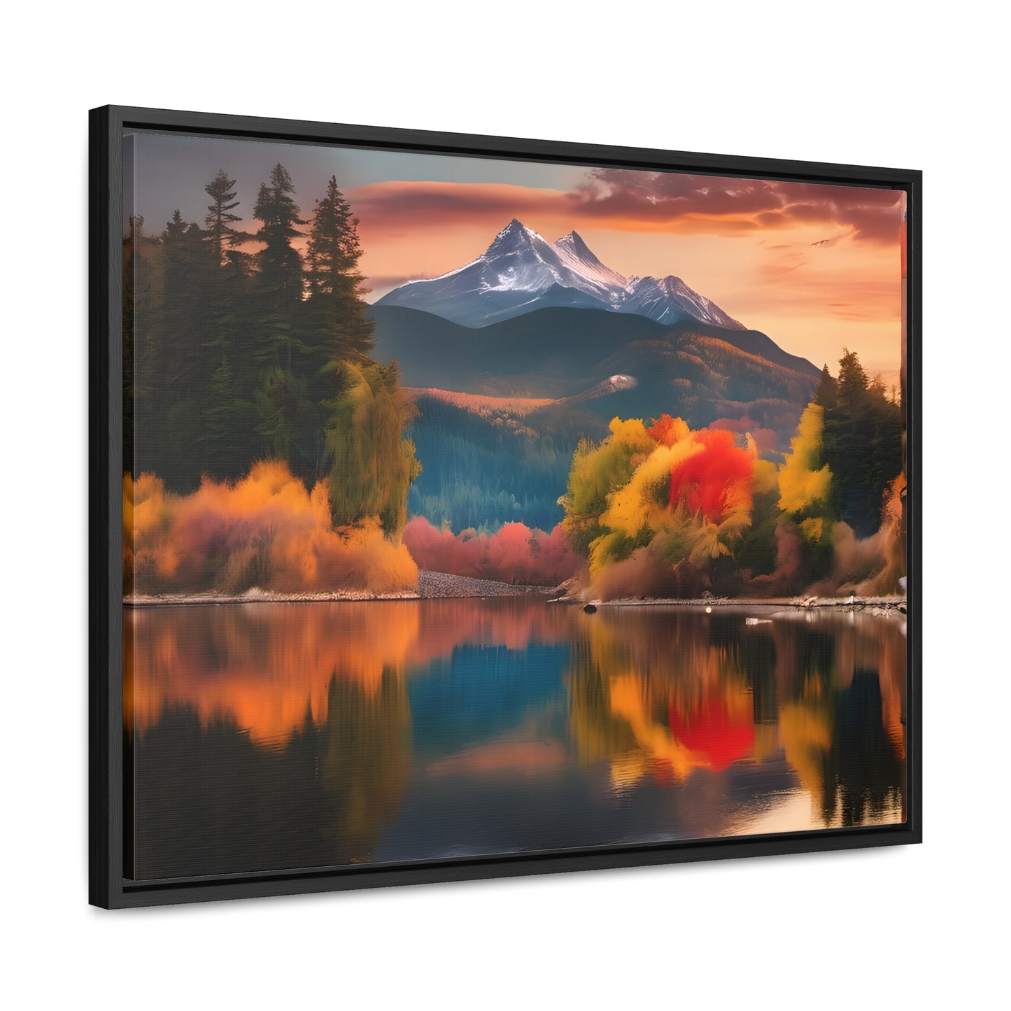 Scenic Mountain View.Gallery Canvas Wraps, Horizontal Frame