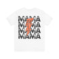 Distressed football mama Unisex Jersey Short Sleeve Tee