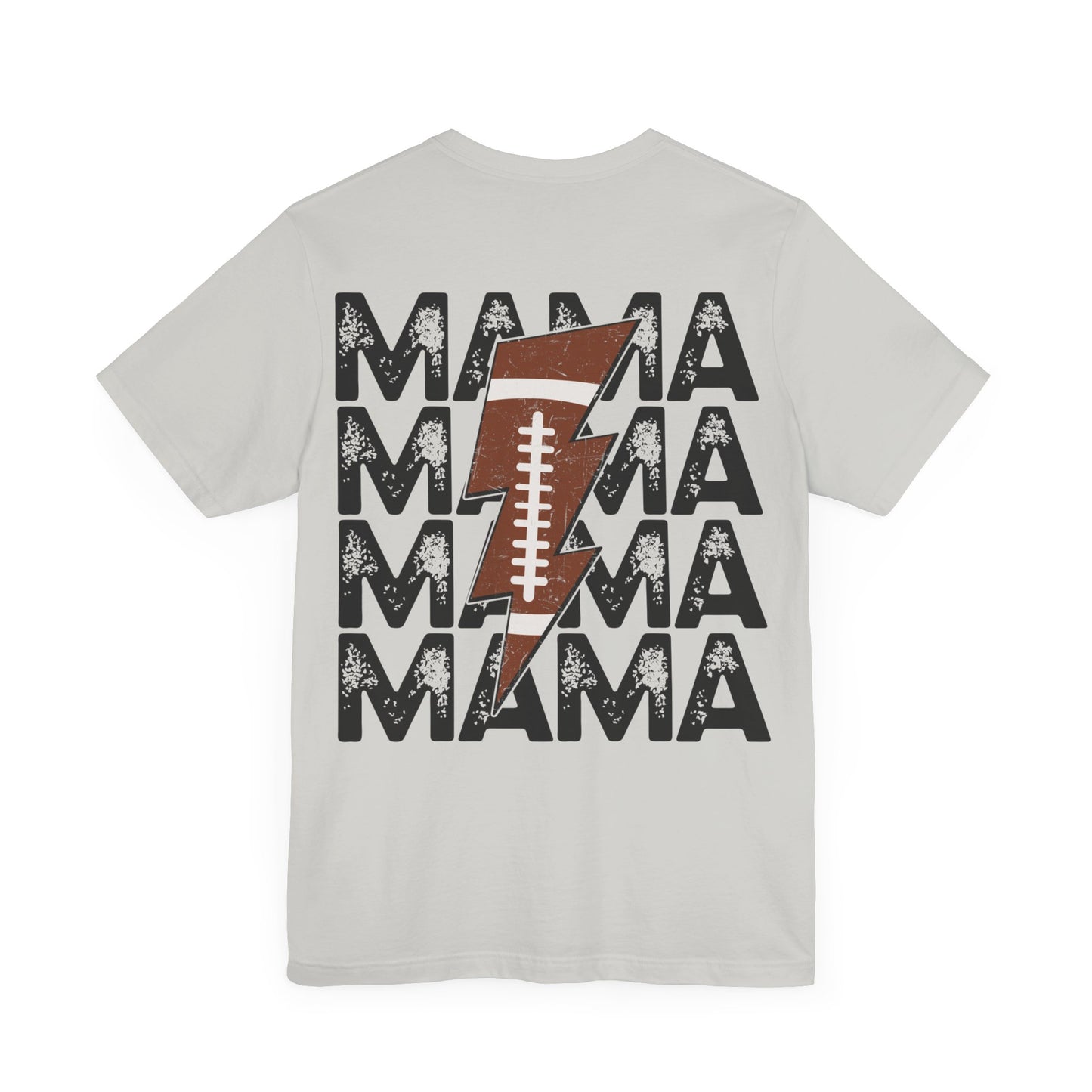 Distressed football mama Unisex Jersey Short Sleeve Tee