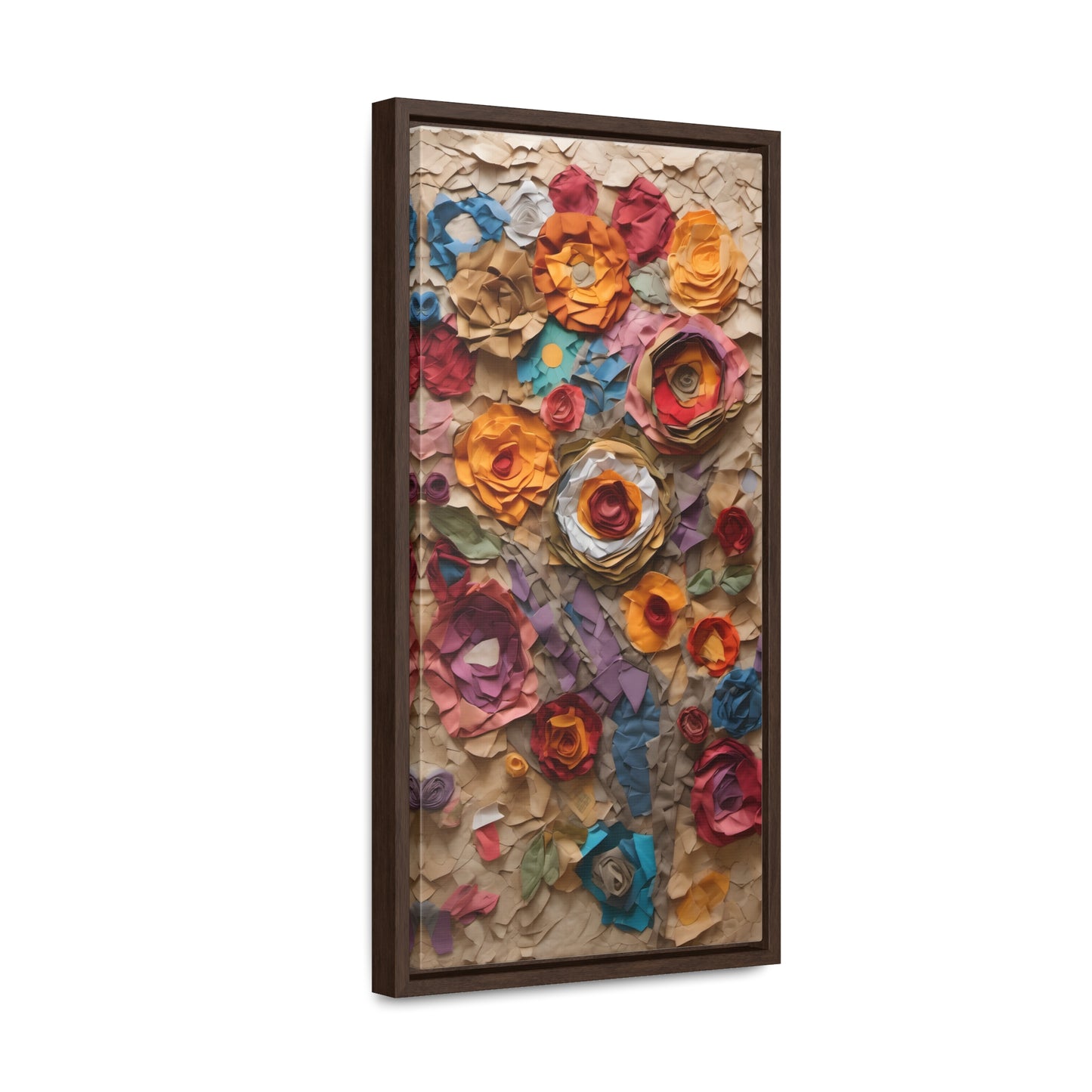 Paper Flowers Gallery Canvas Wraps, Vertical Frame