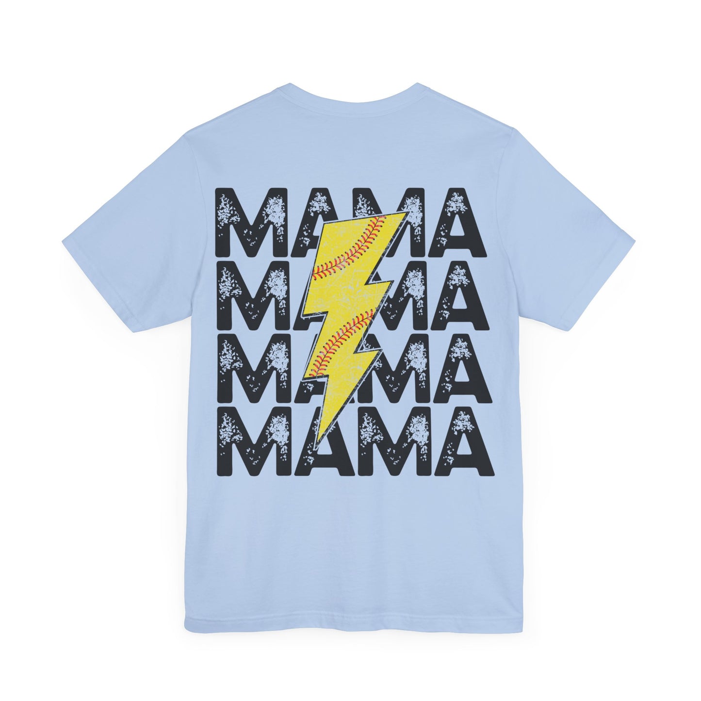 Distressed Softball mama Unisex Jersey Short Sleeve Tee