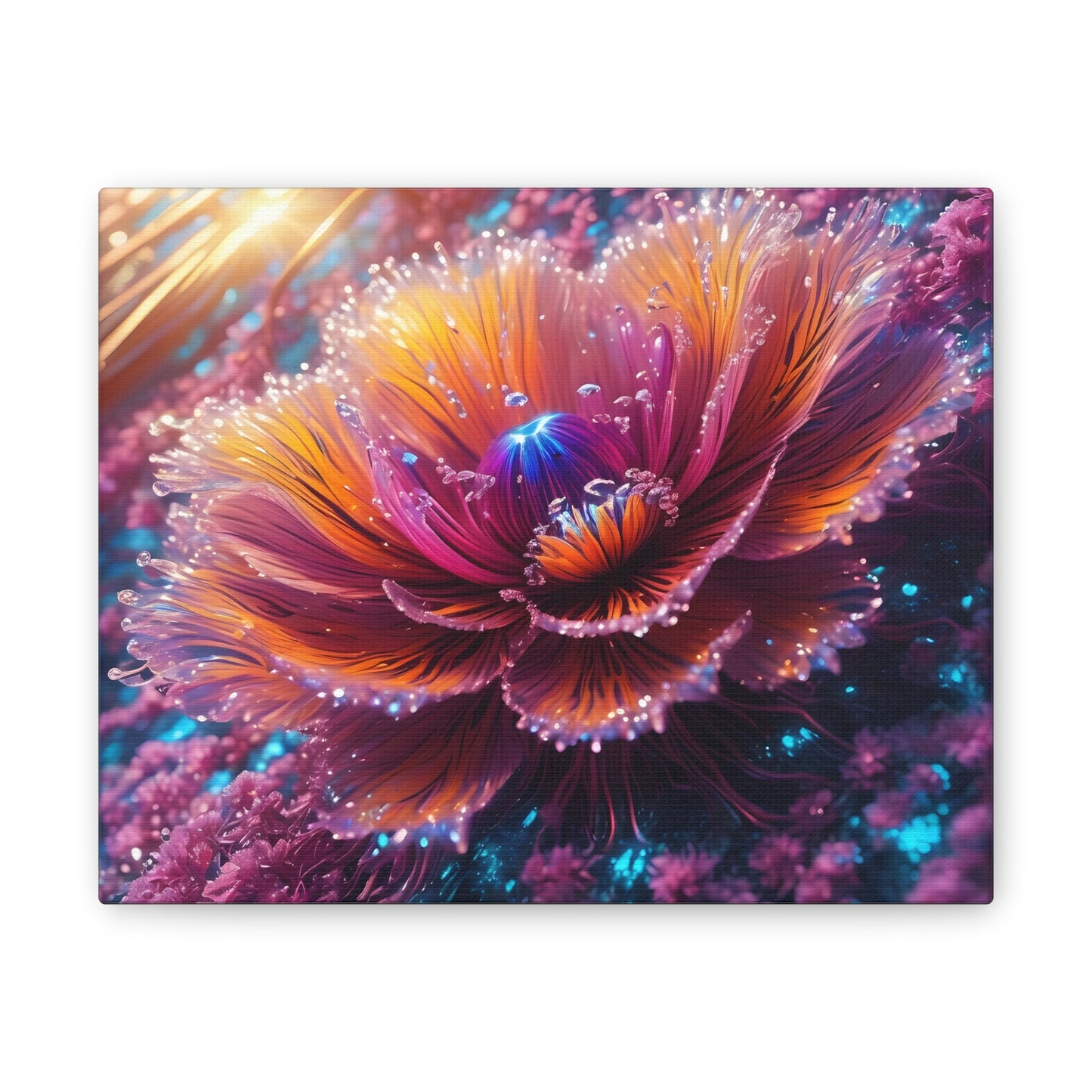 Fiber optic flower 3 Canvas Stretched, 0.75"