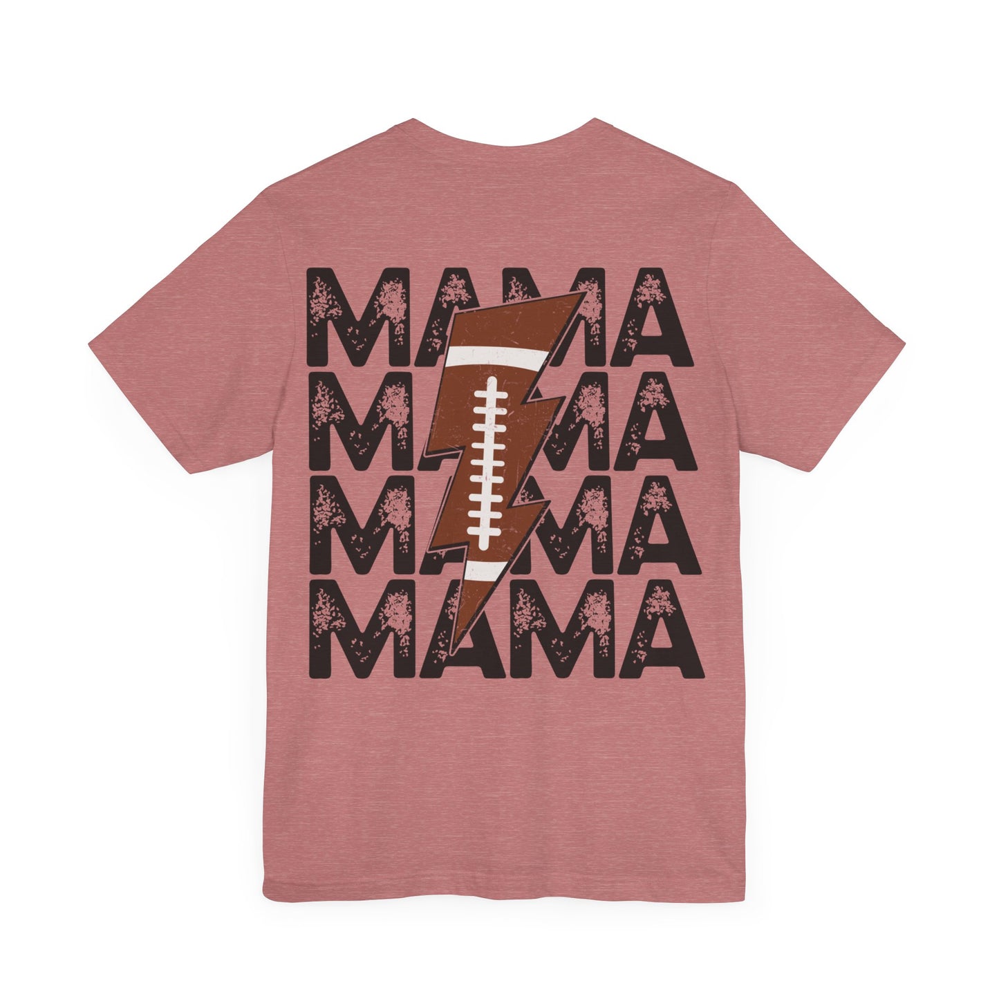 Distressed football mama Unisex Jersey Short Sleeve Tee