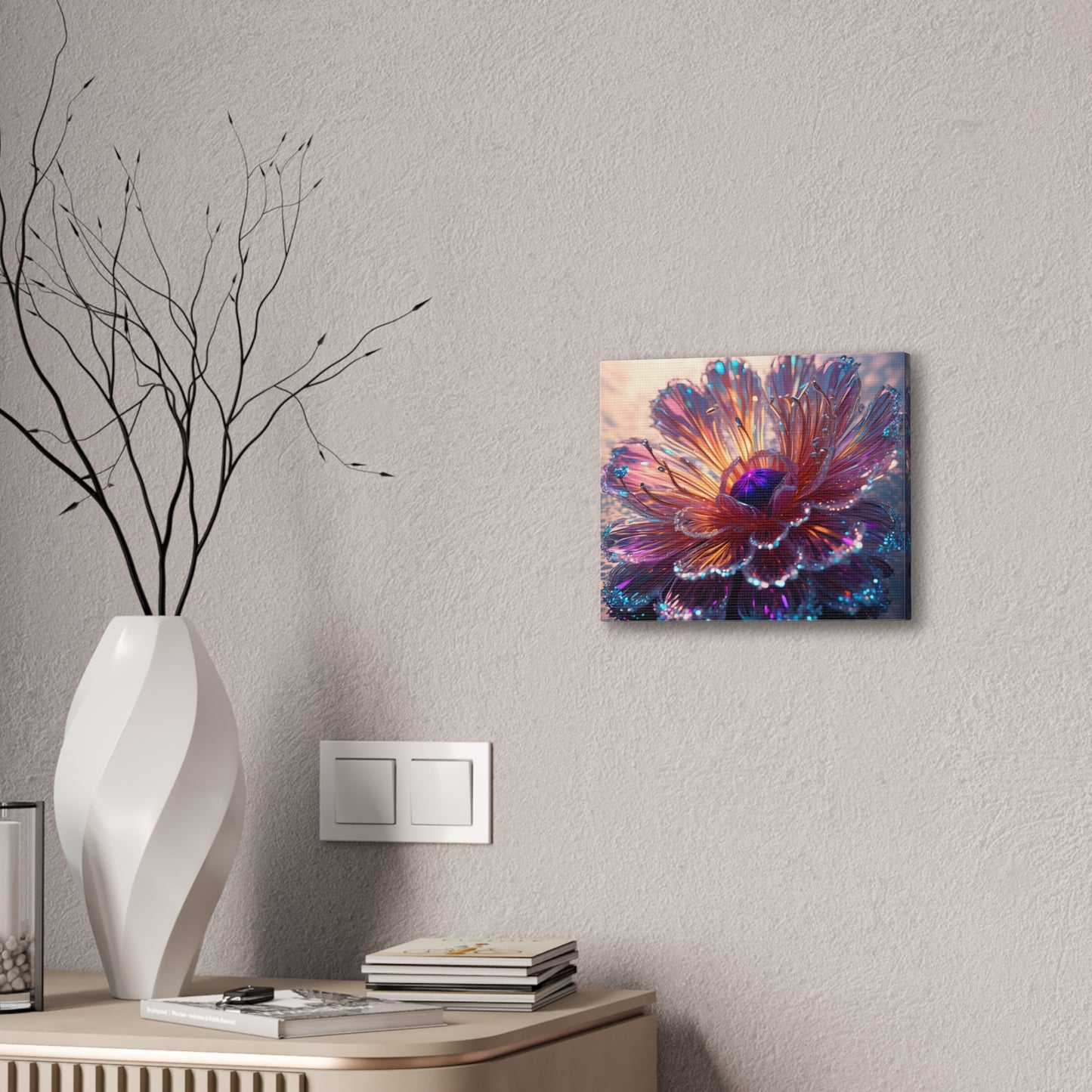 Fiber optic flower 2 Canvas Stretched, 0.75"