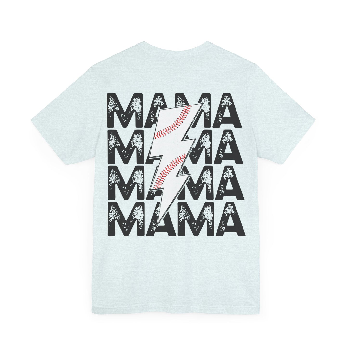 Distressed baseball mama Unisex Jersey Short Sleeve Tee