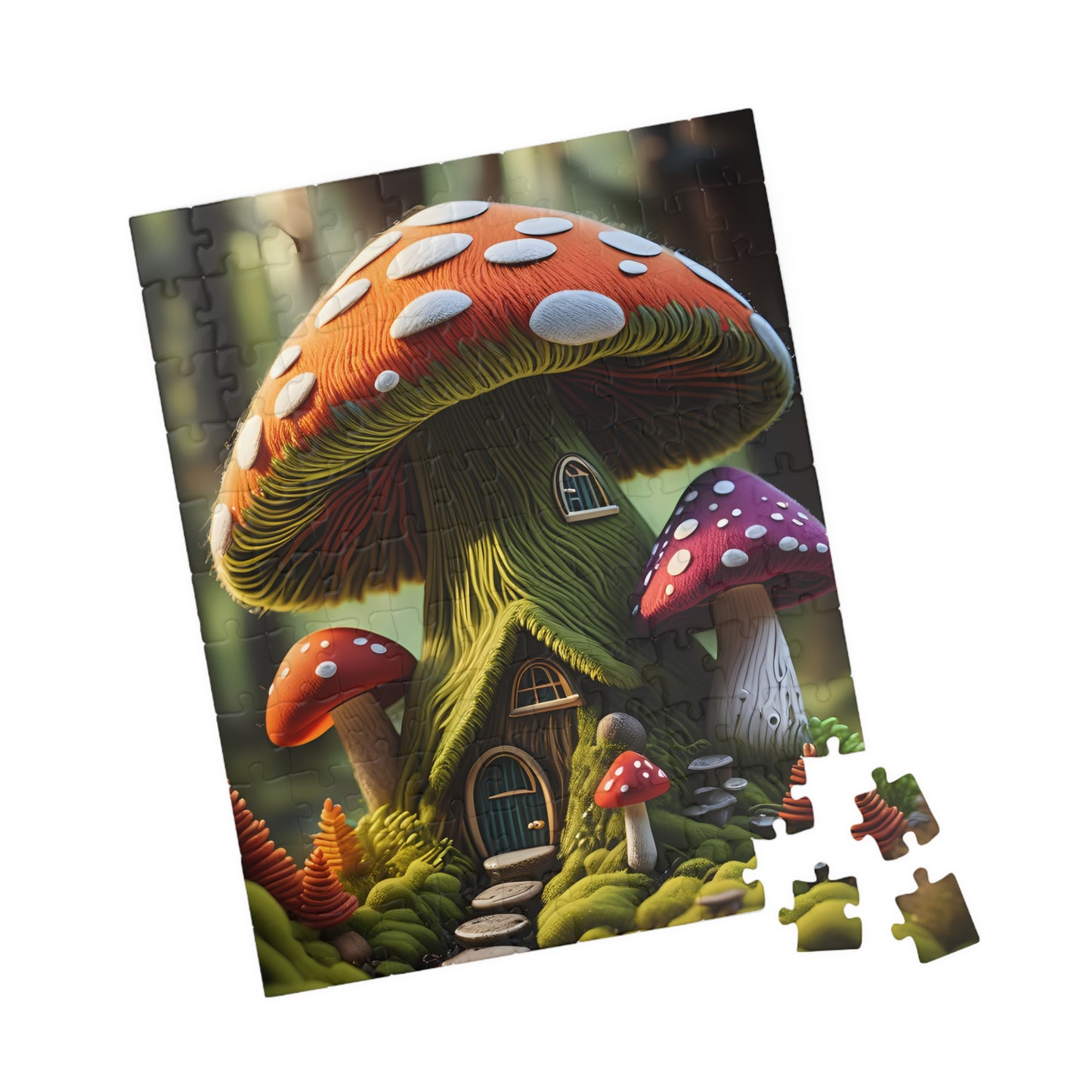 Mushroom cottage Puzzle (110, 252, 520, 1014-piece)