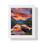 Canoe with a Veiw Framed Vertical Poster