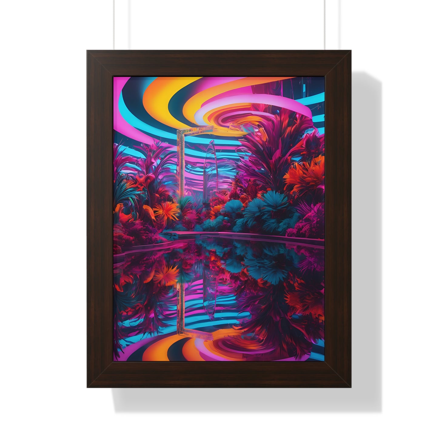 Psychedelic lobby Framed Vertical Poster