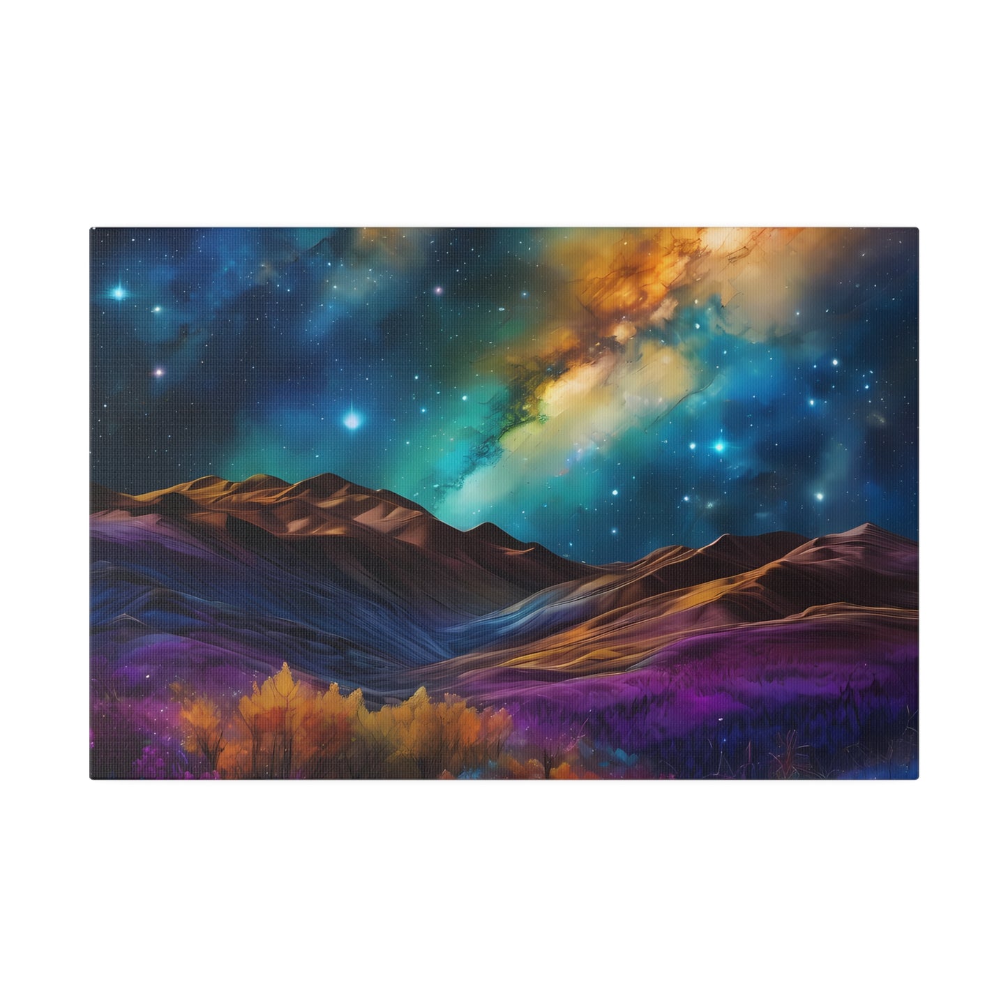 Alcohol ink starry scapes Matte Canvas, Stretched, 0.75"