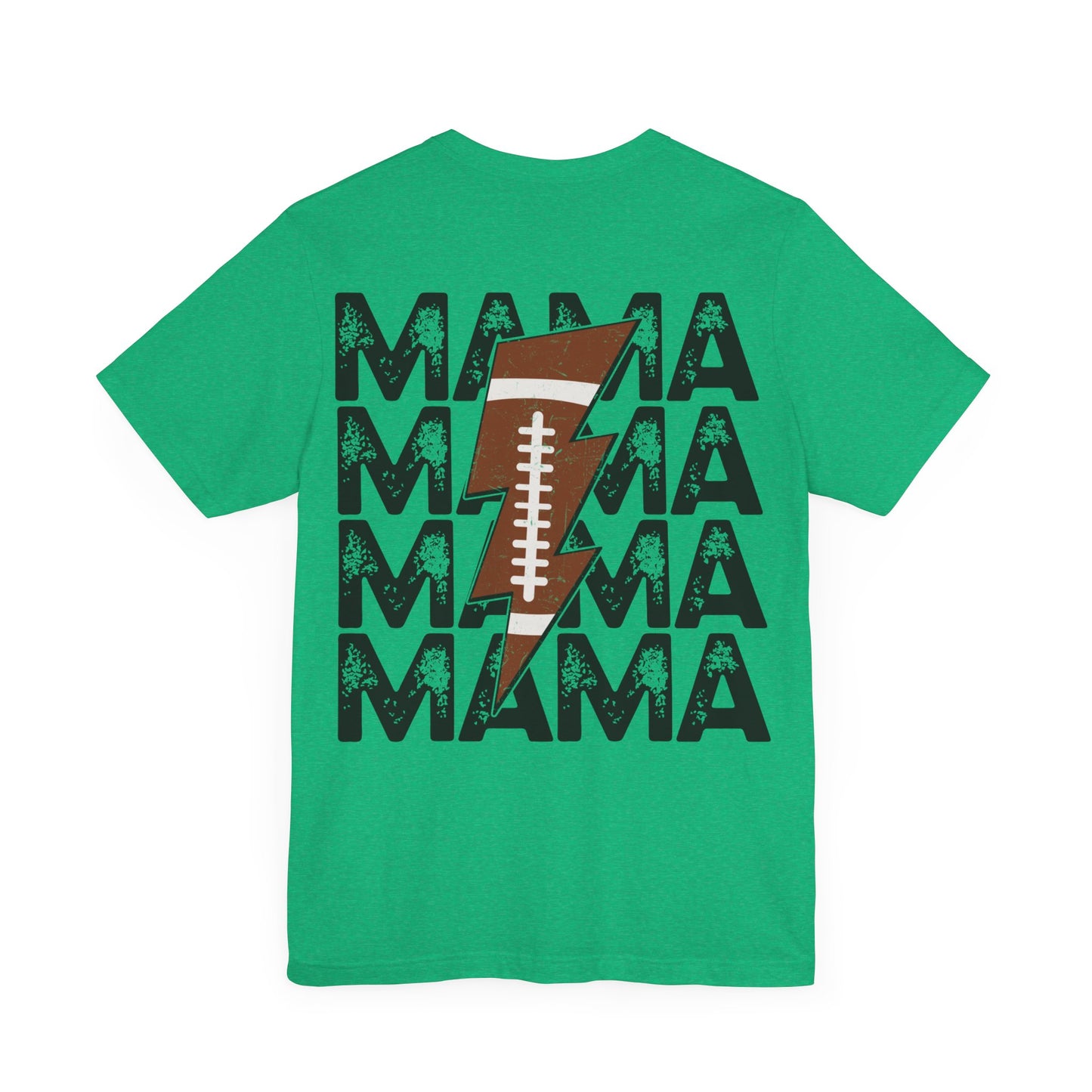 Distressed football mama Unisex Jersey Short Sleeve Tee