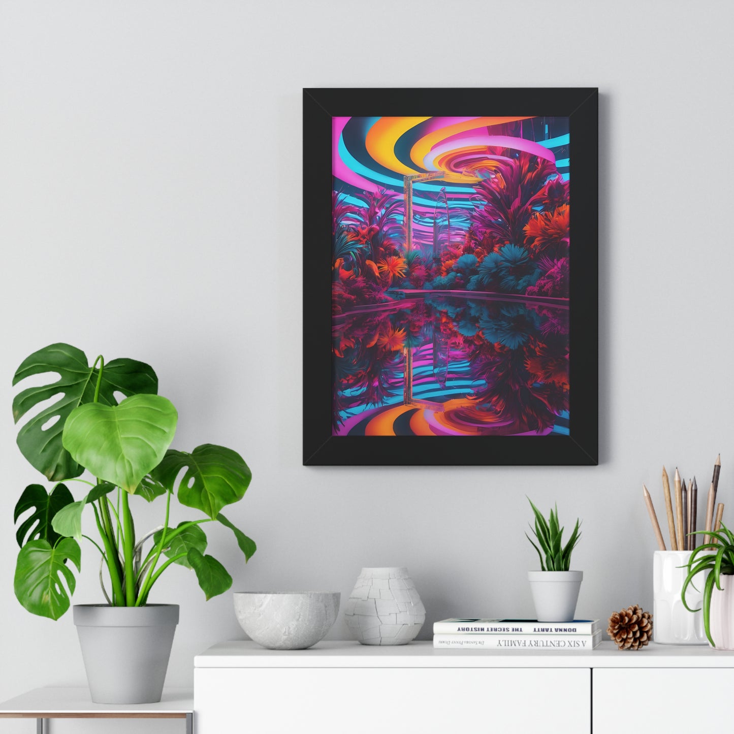 Psychedelic lobby Framed Vertical Poster