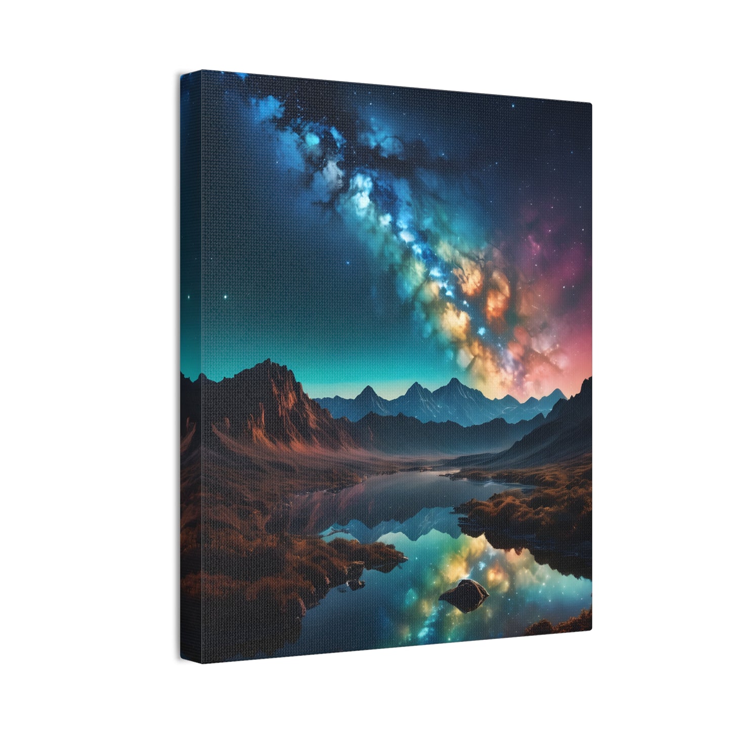 A milky wave scenic night Canvas Stretched, 0.75"