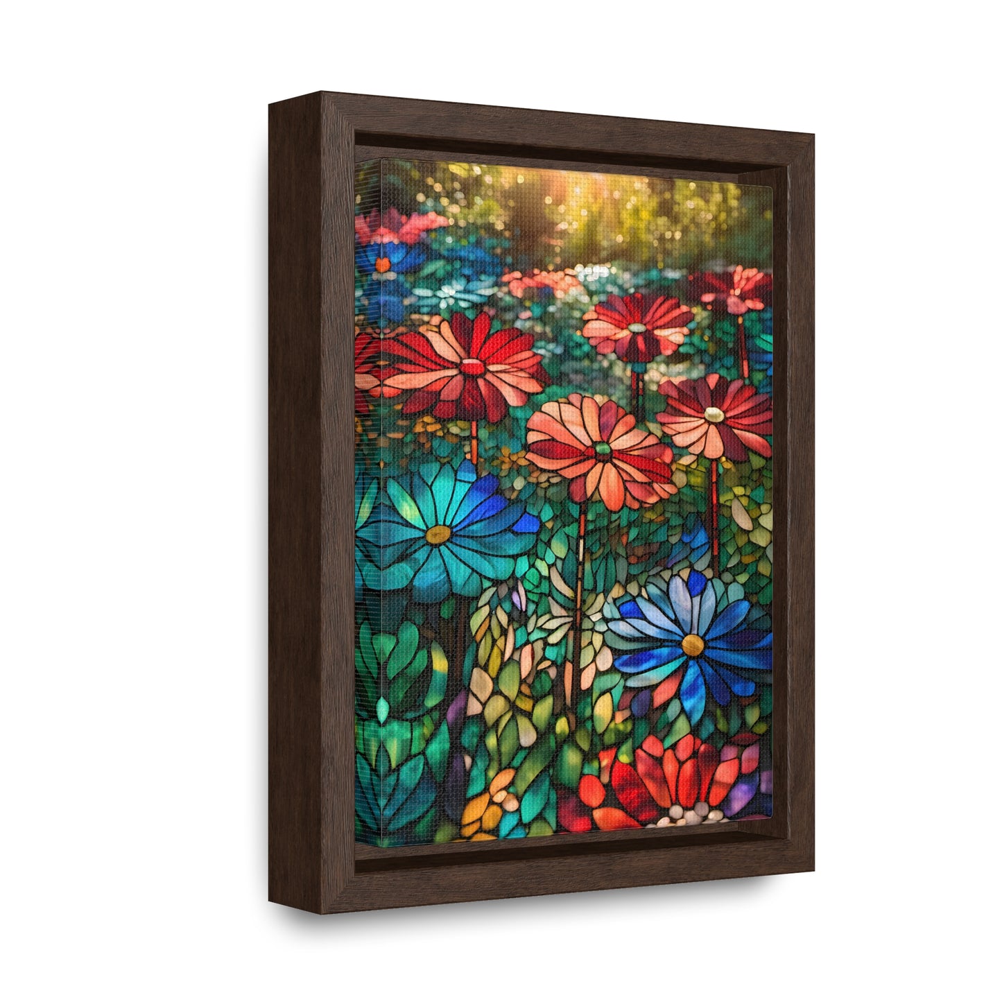 Stained glass garden Gallery Canvas Wraps, Vertical Frame