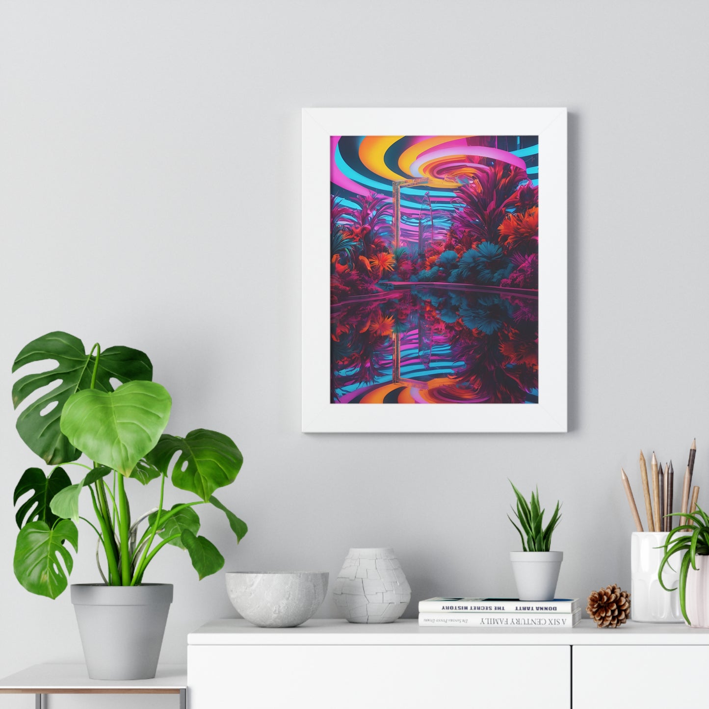 Psychedelic lobby Framed Vertical Poster