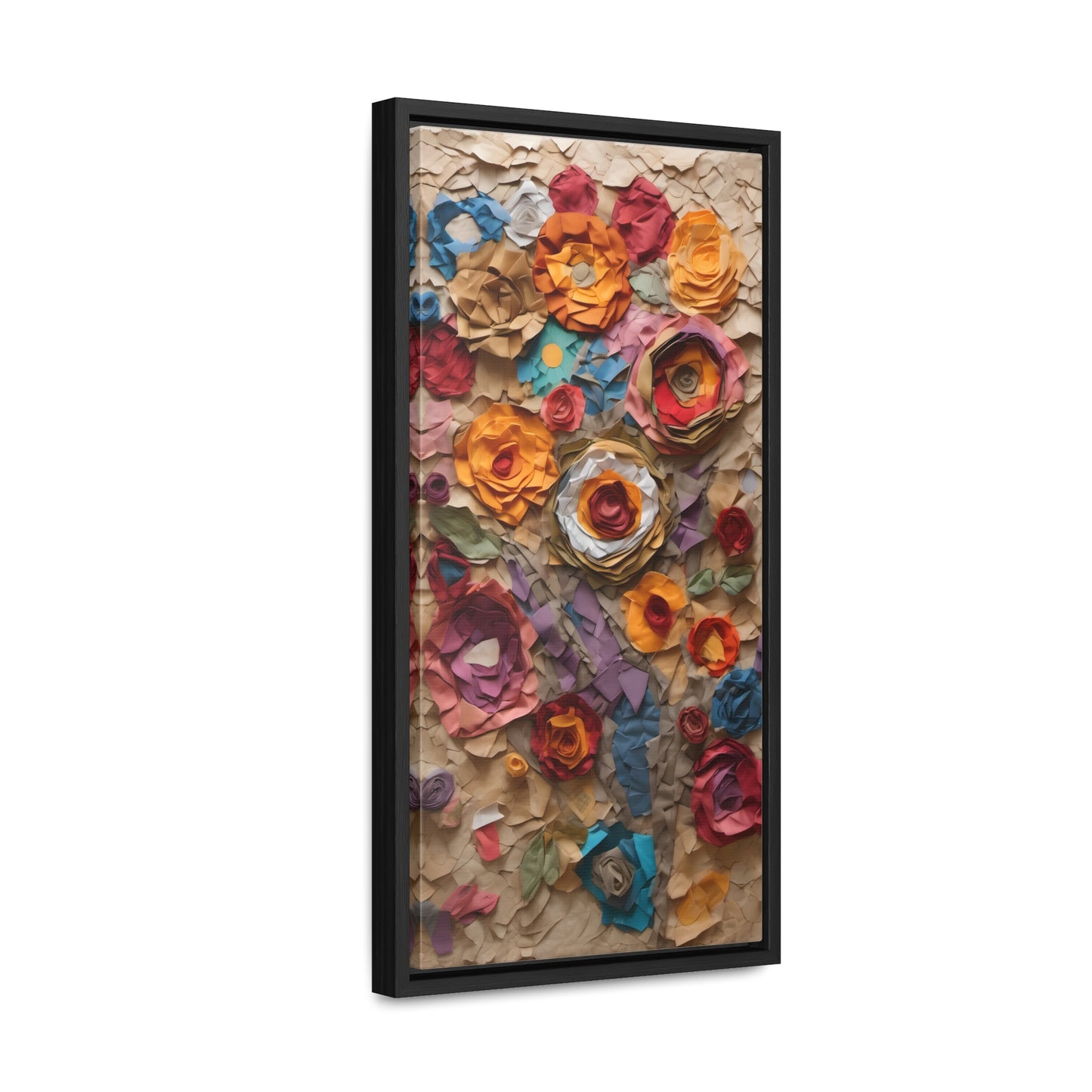 Paper Flowers Gallery Canvas Wraps, Vertical Frame